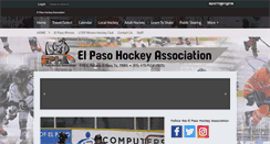 Desktop Screenshot of elpasohockey.org