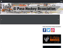 Tablet Screenshot of elpasohockey.org